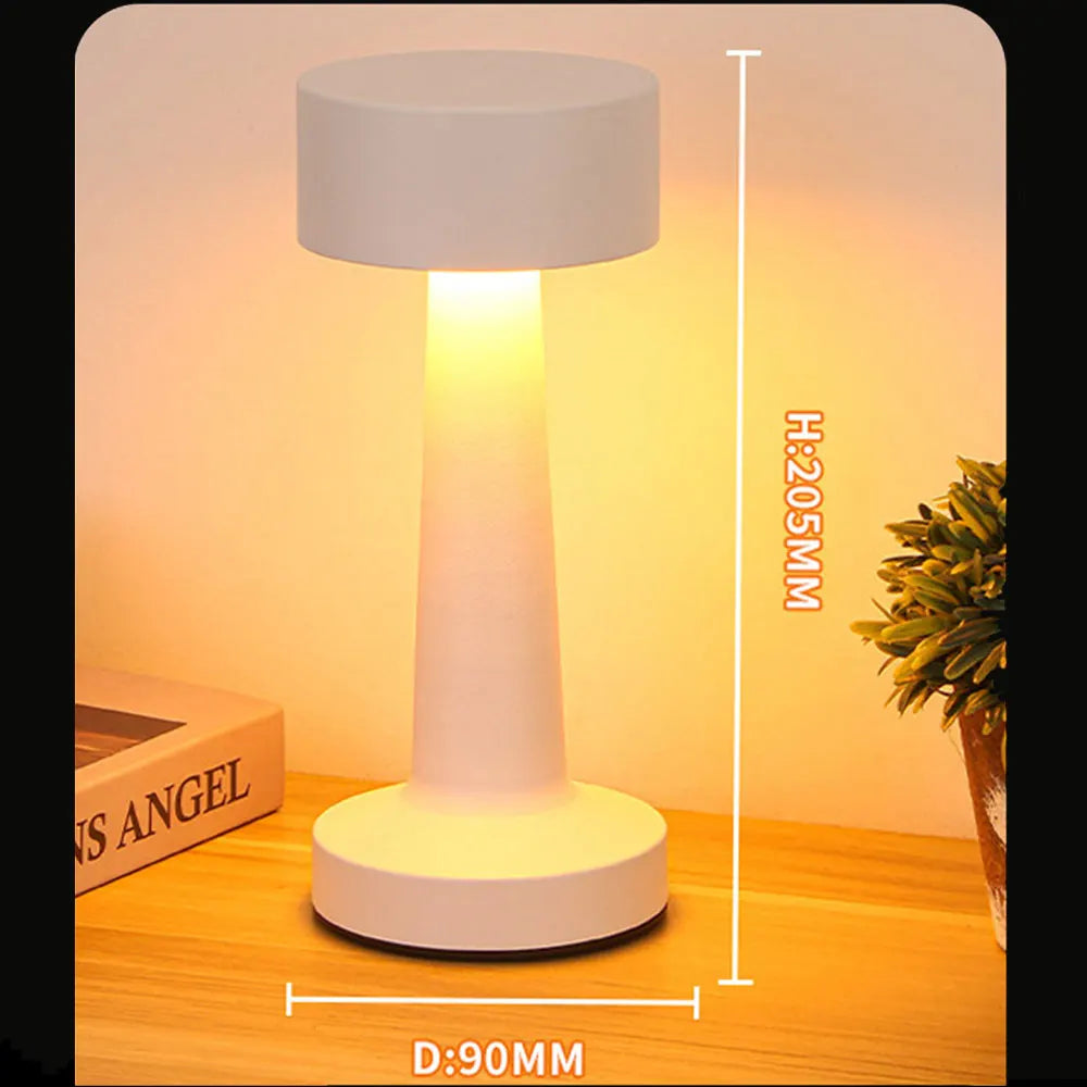 Desk Lamp Rechargeable Cordless Touch Dimmable LED