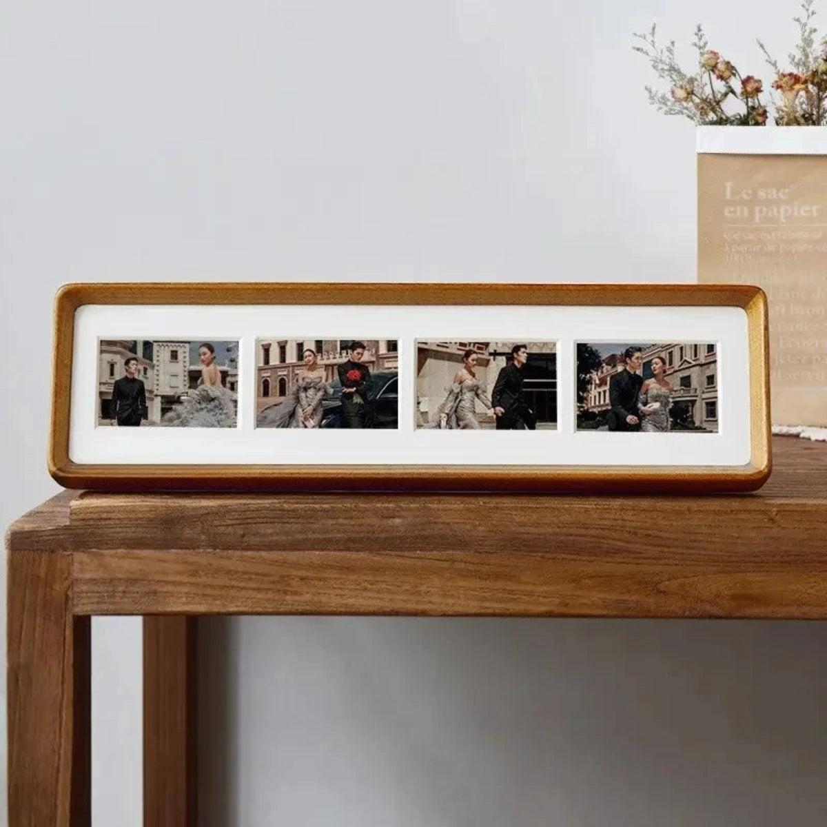 Photo Frame Wooden Multi Collage Matted Wall or Desk