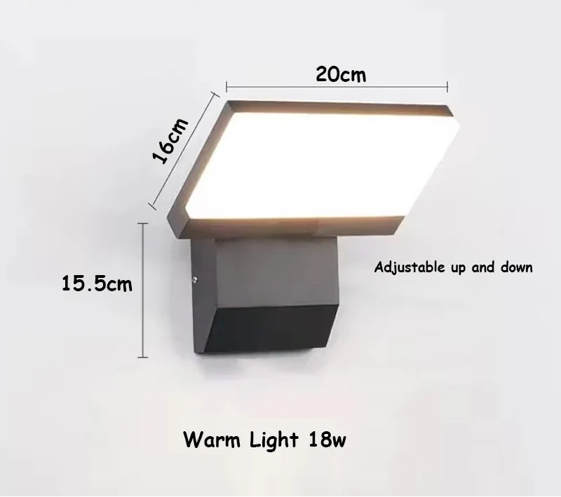 Outdoor Wall Light LED Foldable IP65 Motion Sensor