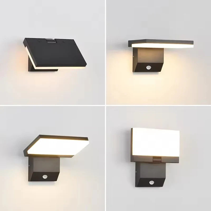 Outdoor Wall Light LED Foldable IP65 Motion Sensor