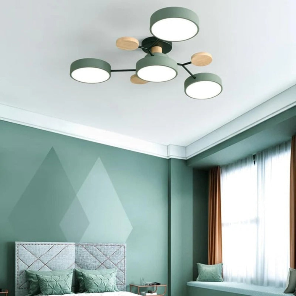 Chandelier Iron LED Semi Flush Mount Dining Ceiling