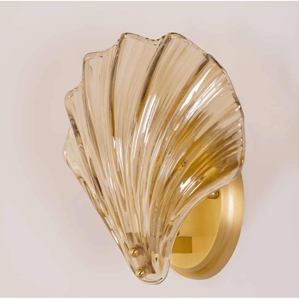 Wall Sconce Shell Glass Scallop Indoor Light