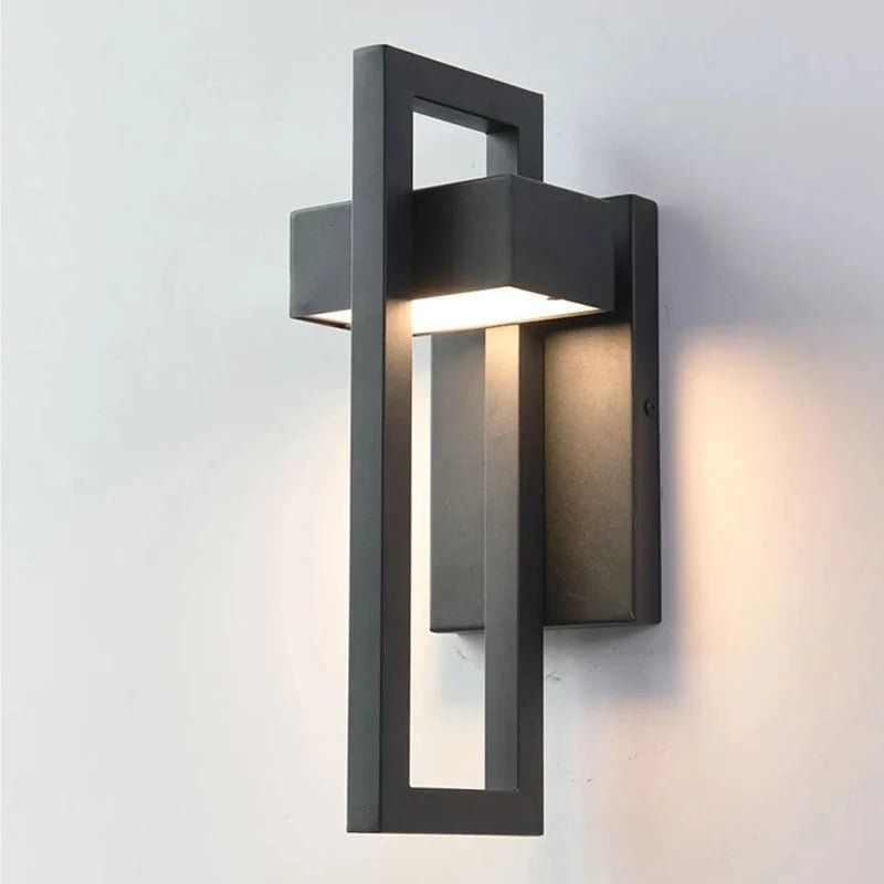 Scandi Geometric LED Outdoor Wall Light