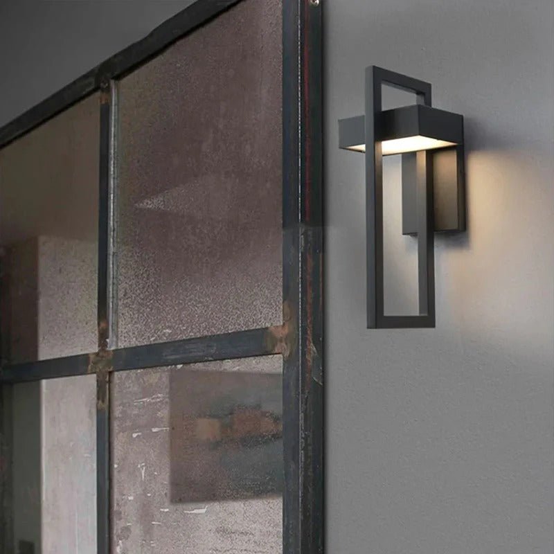 Scandi Geometric LED Outdoor Wall Light