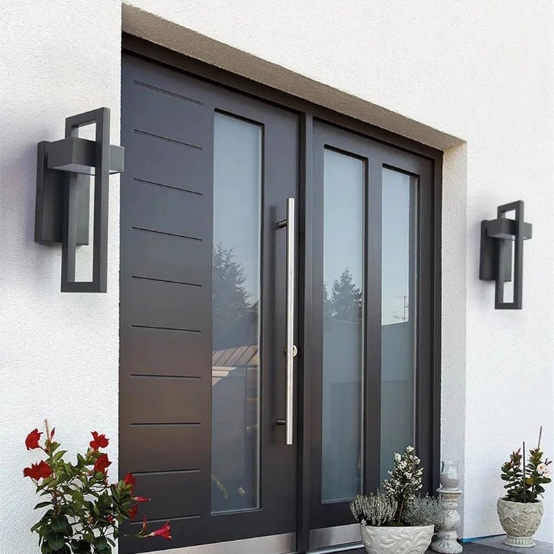 Scandi Geometric LED Outdoor Wall Light
