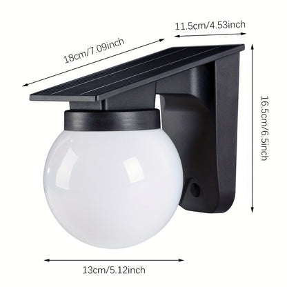 Solar Globe LED Wall Light