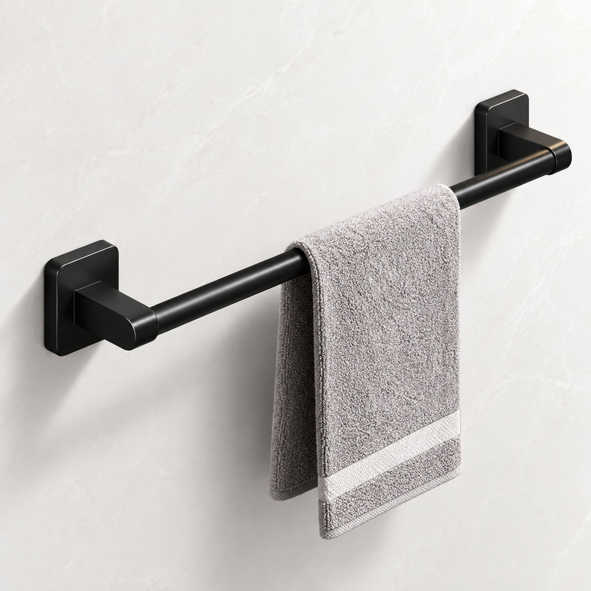 Towel Rail Aluminium Wall Mounted Adhesive No Drill