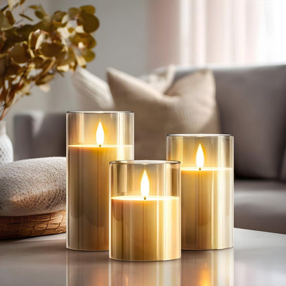 LED Candles Flameless Set Timer Remote Flickering