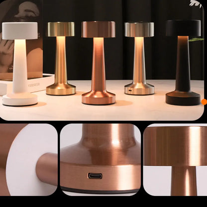 Desk Lamp Rechargeable Cordless Touch Dimmable LED