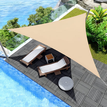 Shade Sail Triangle Waterproof UV Block Patio Cover