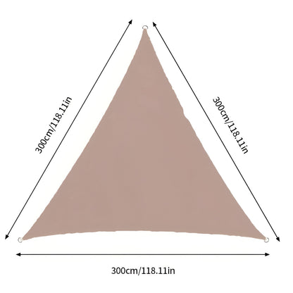 Shade Sail Triangle Waterproof UV Block Patio Cover