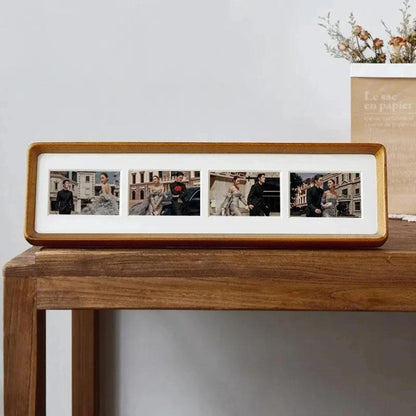 Photo Frame Wooden Multi Collage Matted Wall or Desk