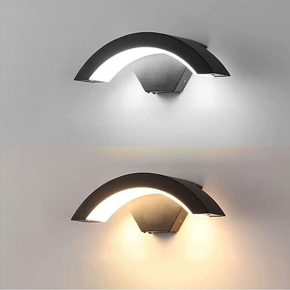 Outdoor Wall Light Aluminium Arc LED IP65 Waterproof