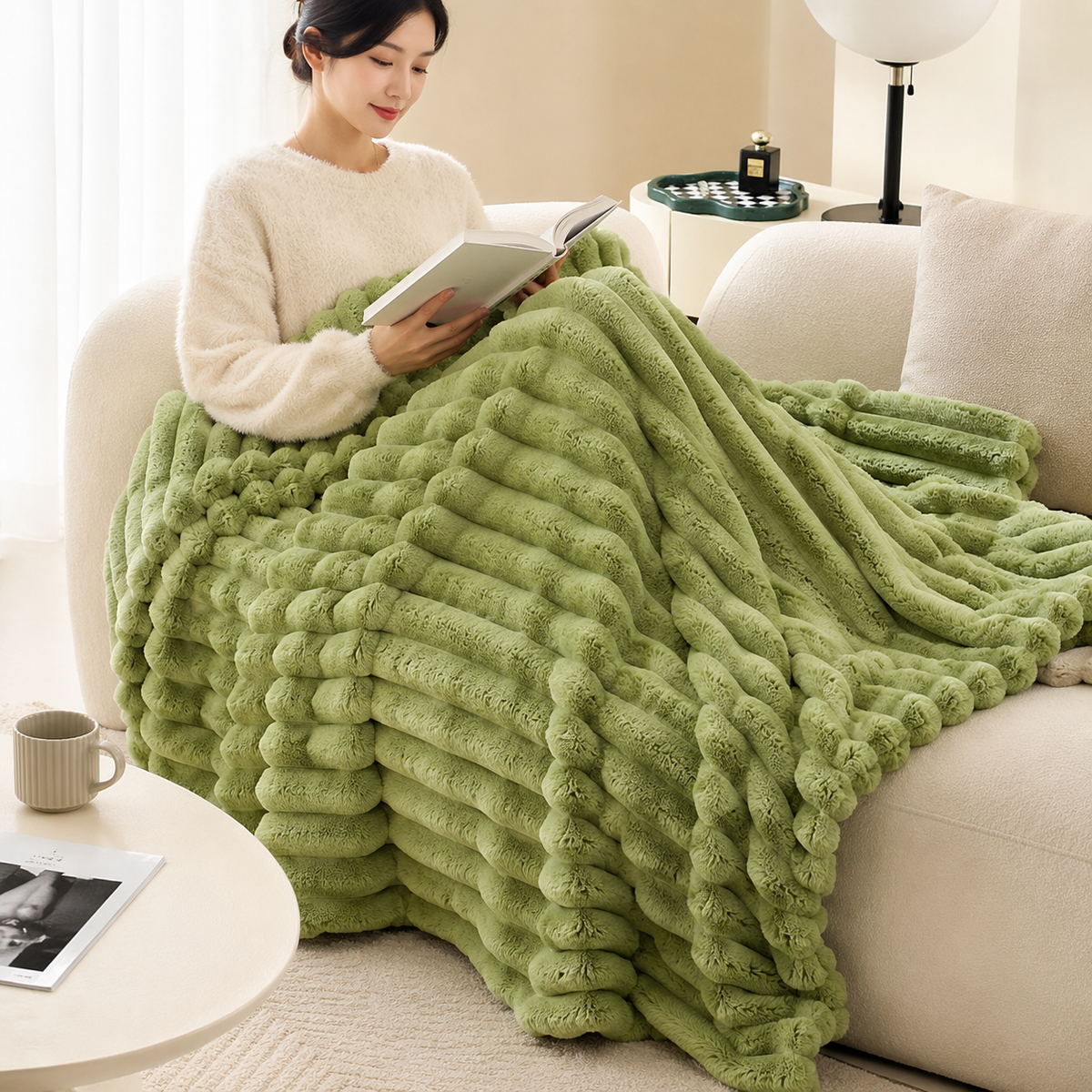 Throw Blanket Plush Cloud Soft Warm Couch and Bed