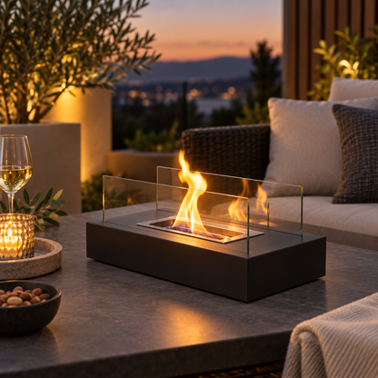 Bio Ethanol Fireplace Tabletop Indoor Outdoor Burner