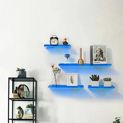 Floating Wall Shelf Acrylic Retro No Drill Display