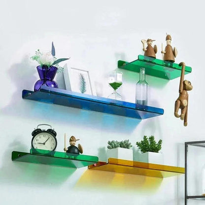 Floating Wall Shelf Acrylic Retro No Drill Display