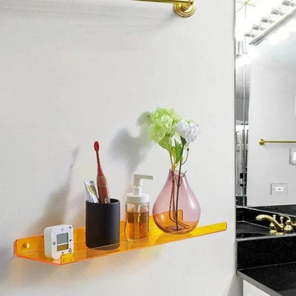 Floating Wall Shelf Acrylic Retro No Drill Display