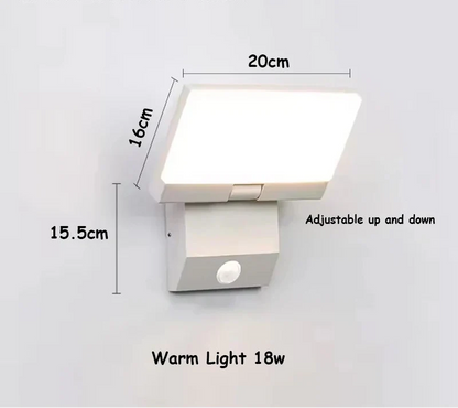Outdoor Wall Light LED Foldable IP65 Motion Sensor
