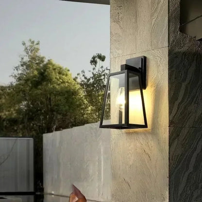 Outdoor Wall Light Matte Black Lantern IP65 Modern