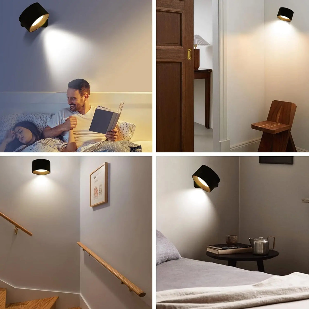 Wall Light Rechargeable LED Remote 3 Colour Dimmable