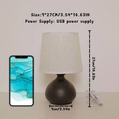 Bedside Lamp Warm LED Touch Dimmable Small Bedroom