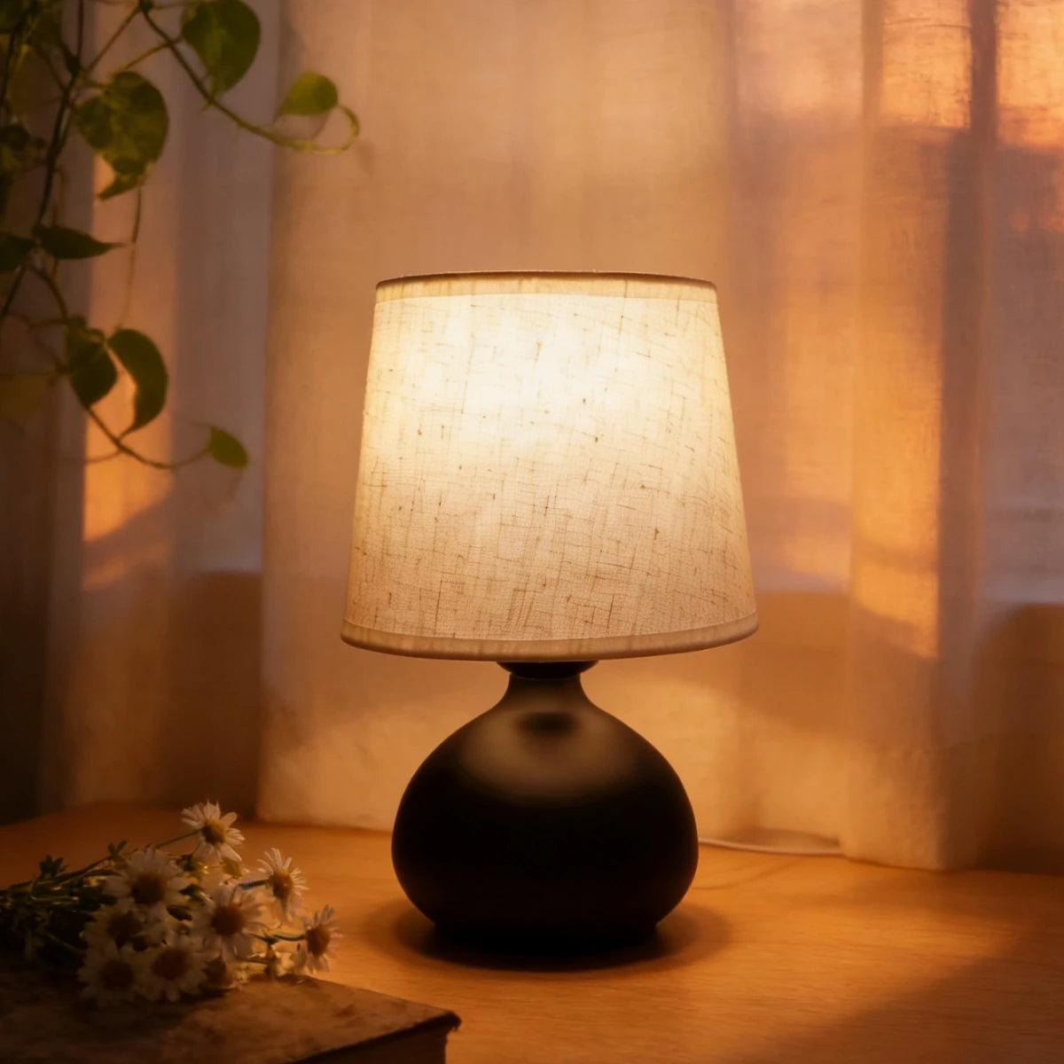 Bedside Lamp Warm LED Touch Dimmable Small Bedroom