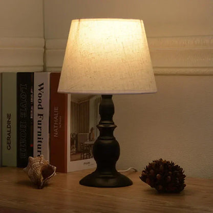 Desk Lamp Resin Fabric Shade E27 Nordic Bedside