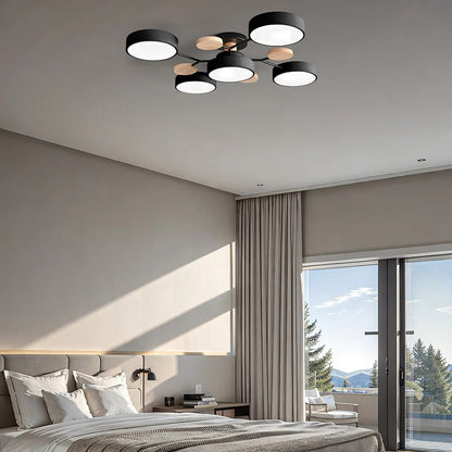Chandelier Iron LED Semi Flush Mount Dining Ceiling