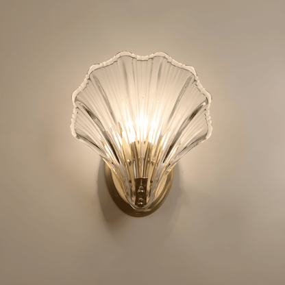 Wall Sconce Shell Glass Scallop Indoor Light