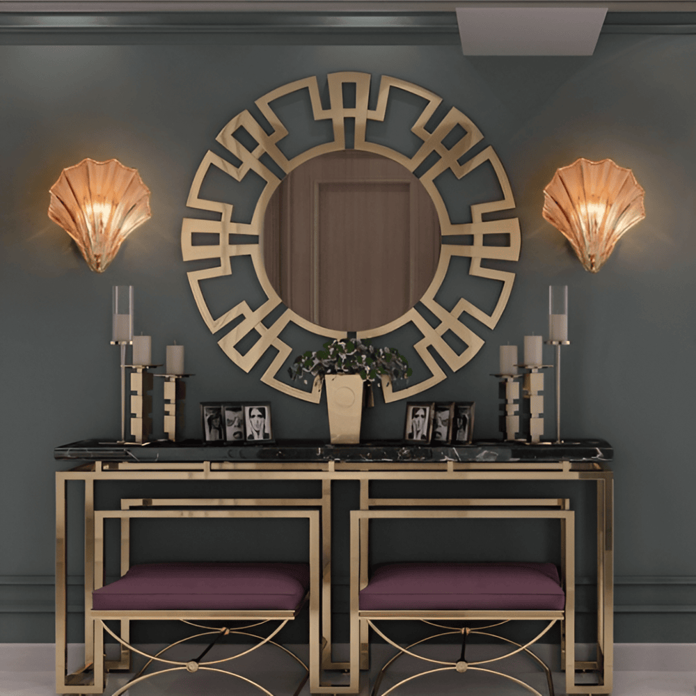Wall Sconce Shell Glass Scallop Indoor Light