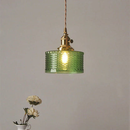 Pendant Light Green Glass Adjustable Kitchen Island
