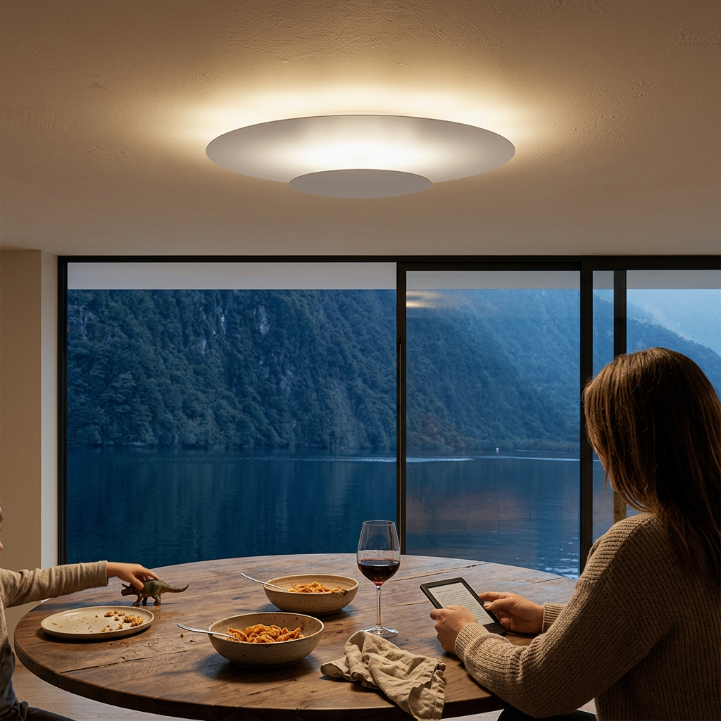 Flush Mount Ceiling Light LED Modern Round Slim Panel