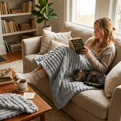 Plush Blanket Winter Soft Throw Blanket Cozy Design