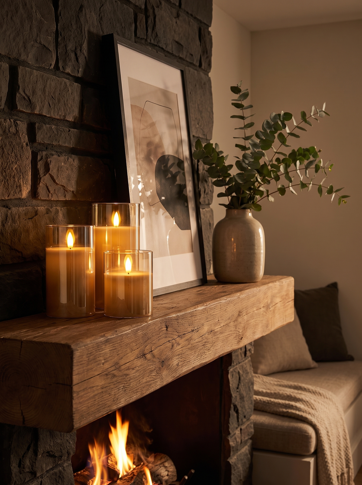 Flameless LED Candle Set with Timer Group Them Or Line Them Up