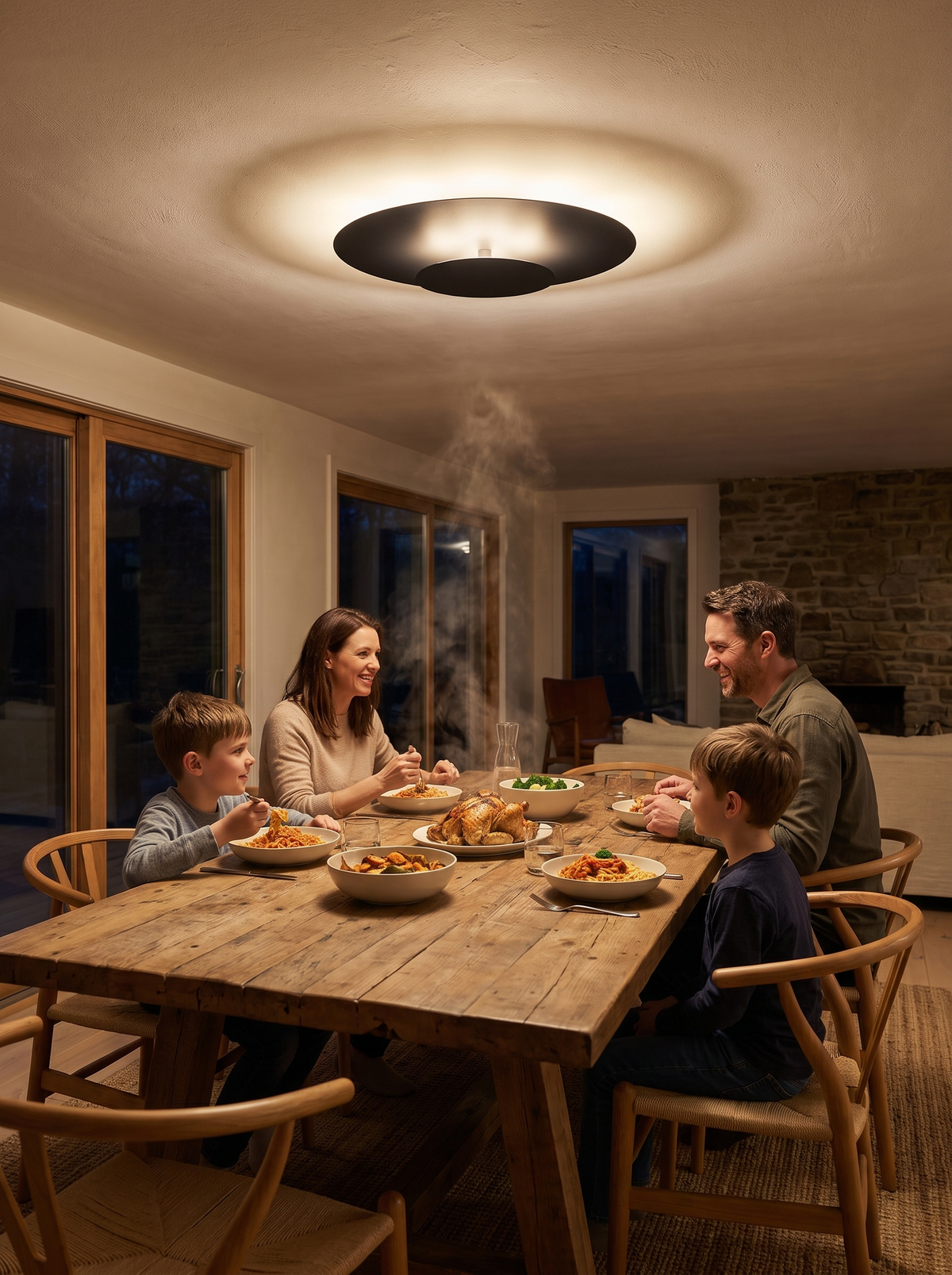 Slim Round LED Ceiling Light Even Glow, Every Corner