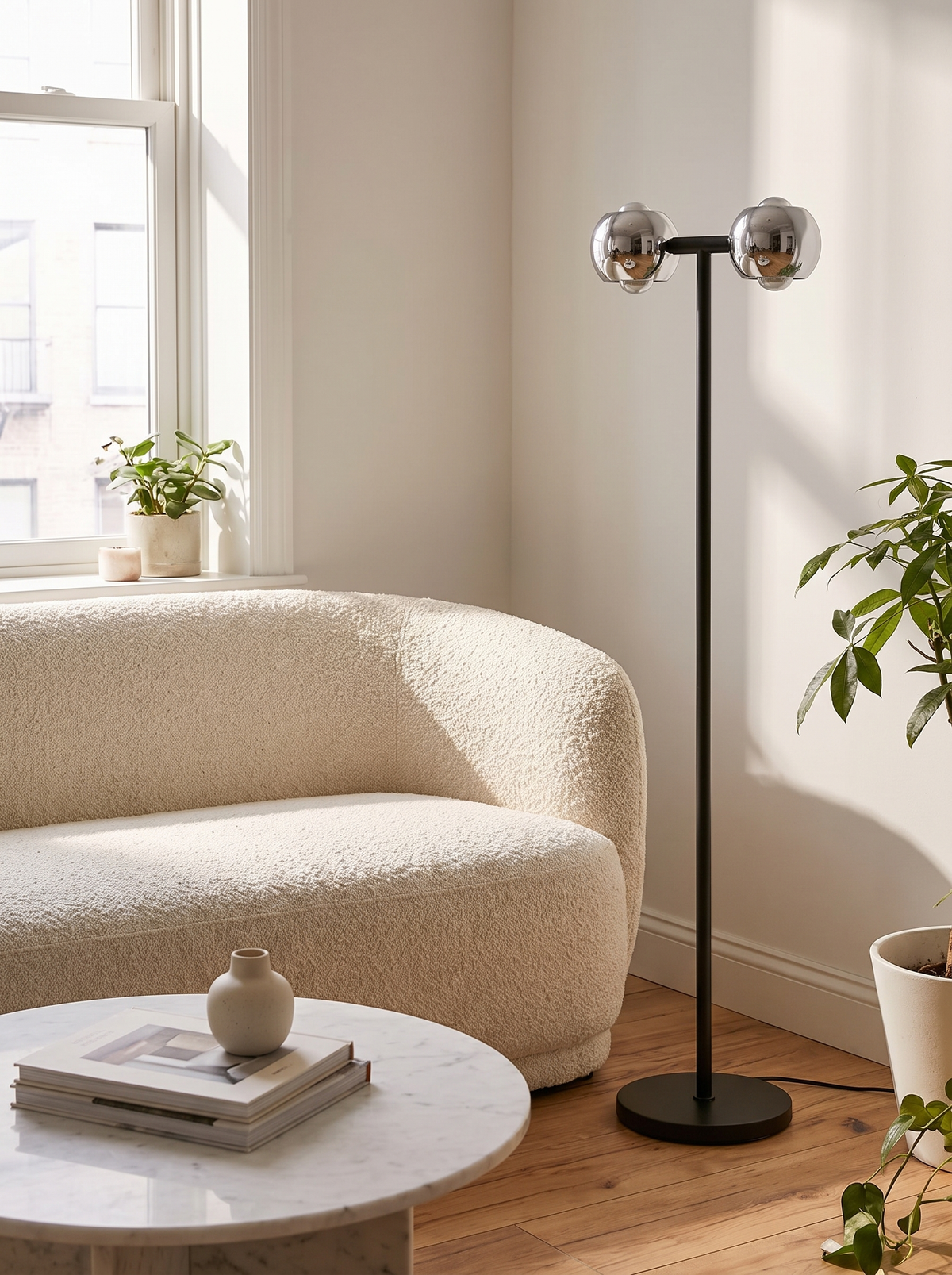 Dual Head Arch Floor Lamp A Statement, Even Off