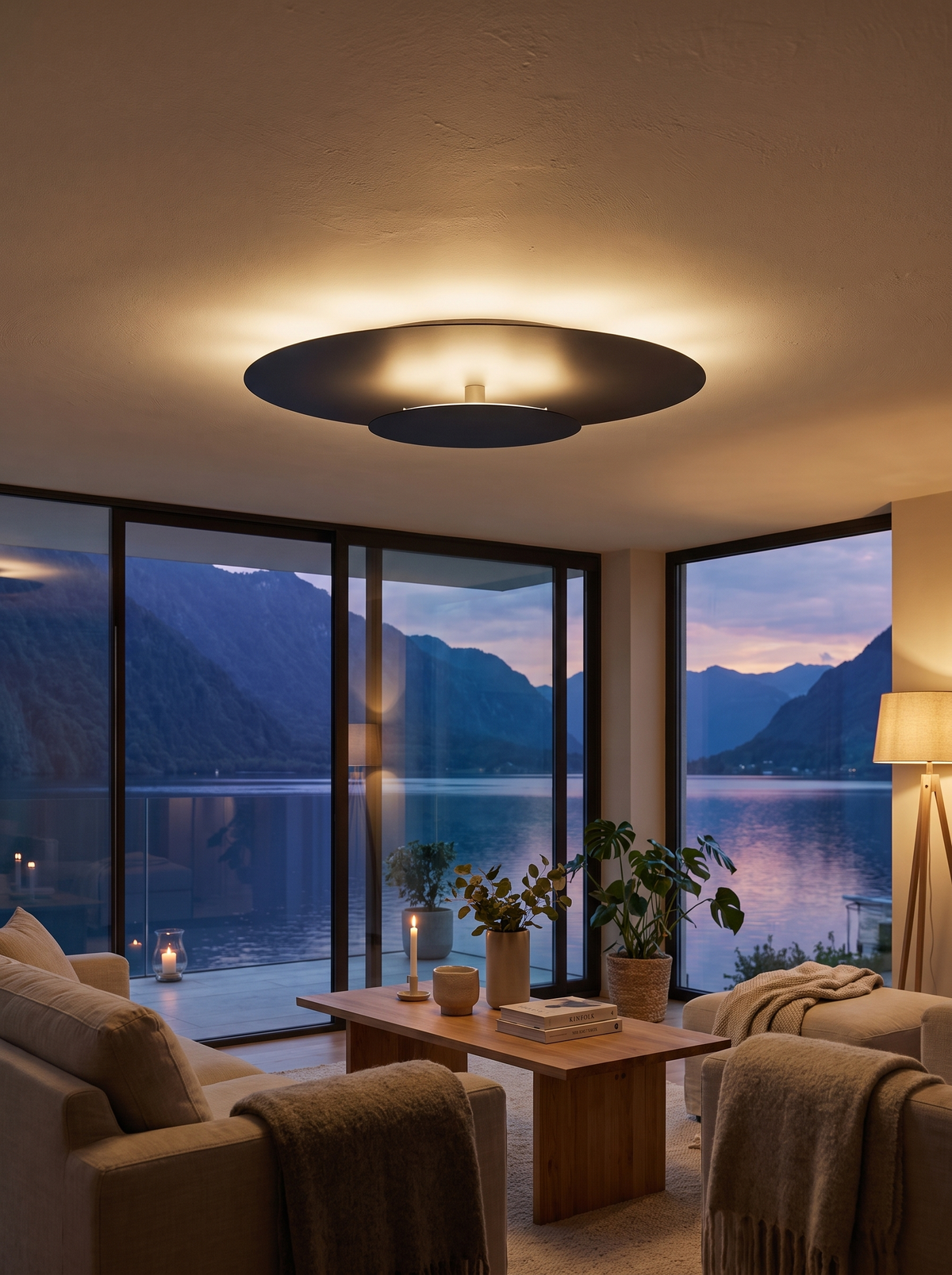 Slim Round LED Ceiling Light Light Without The Bulk