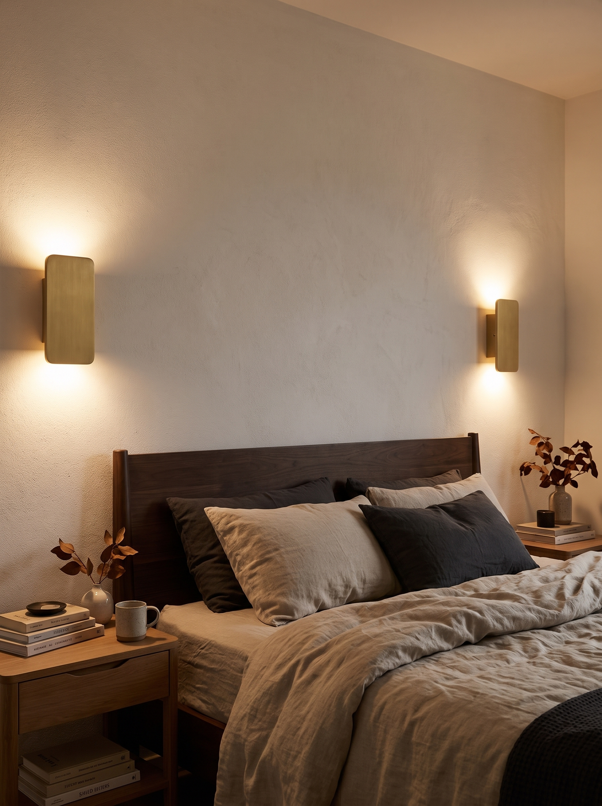 Modern Square Wall Lamp Hotel Style Symmetry
