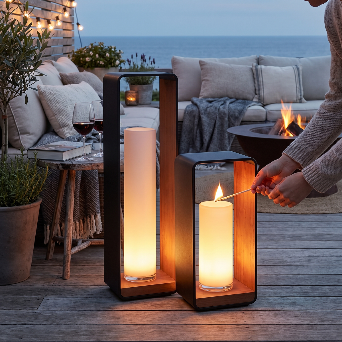 Modern Square Outdoor Solar LED Light