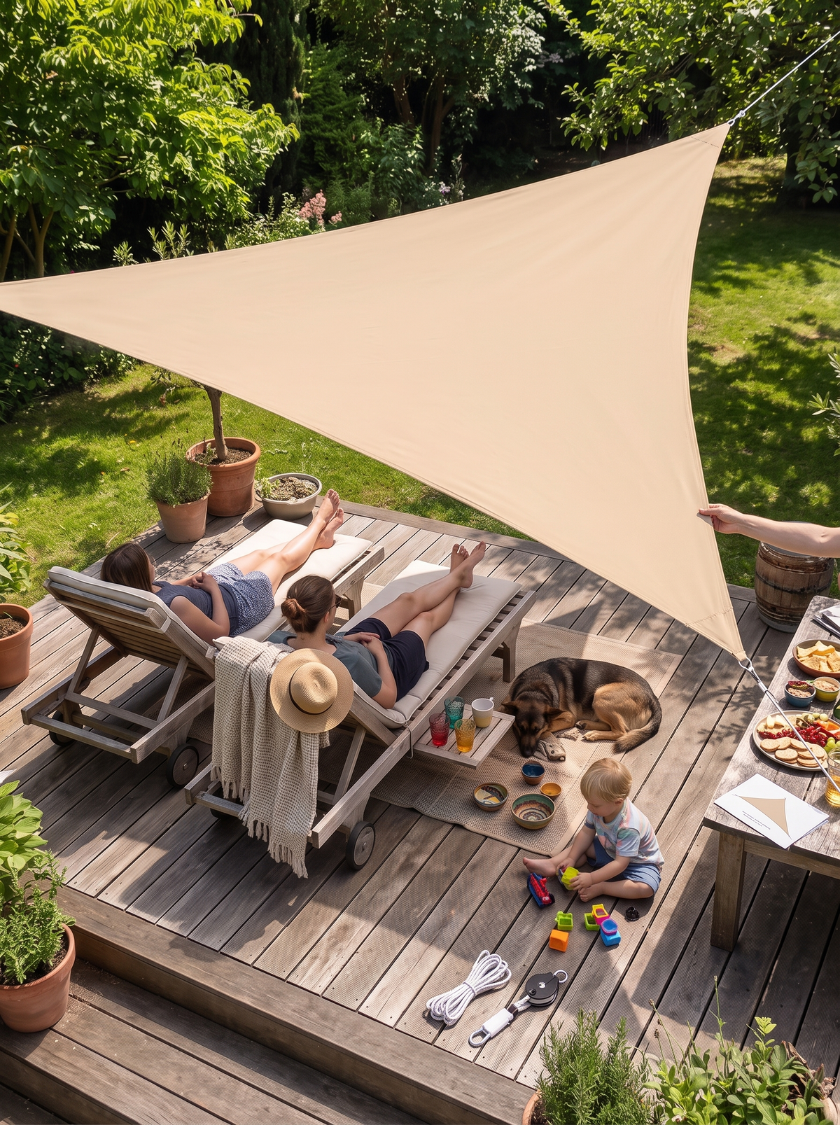 TriBlocker Triangle Shade Sail lifestyle image 3