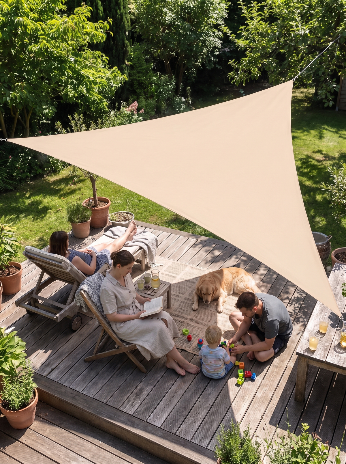 TriBlocker Triangle Shade Sail lifestyle image 1