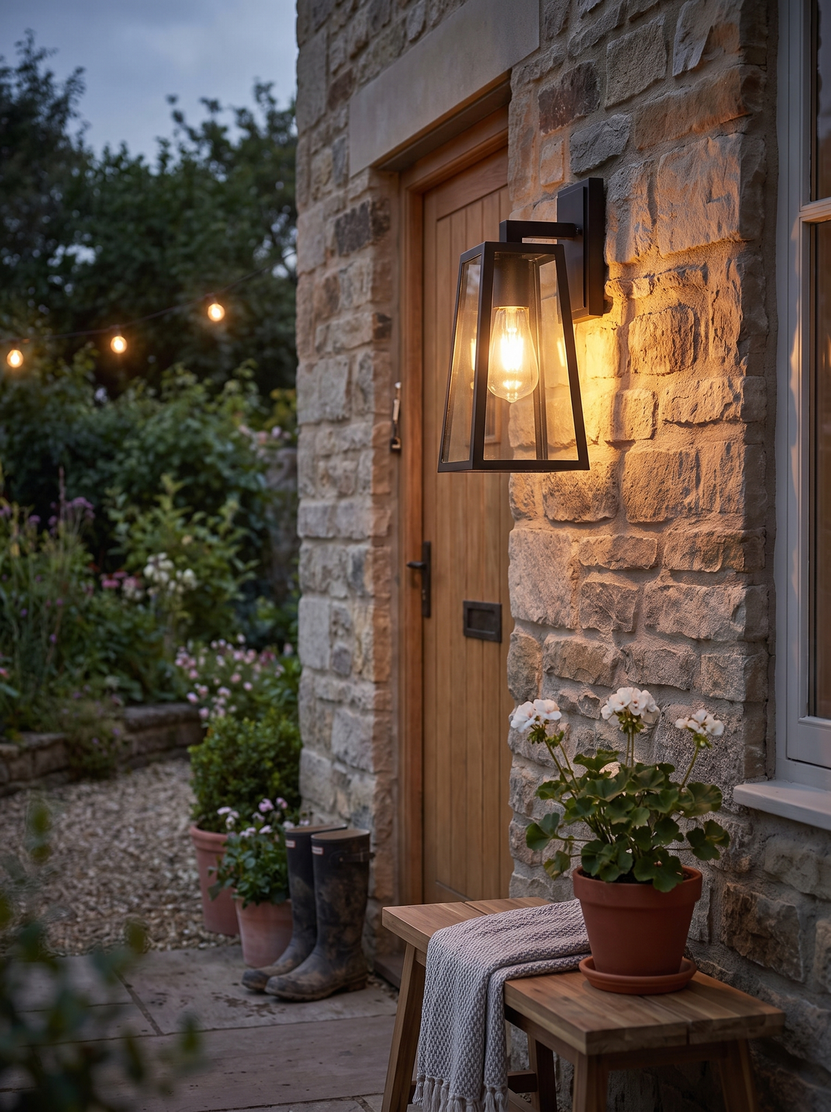Verona Outdoor Wall Lantern lifestyle image 2