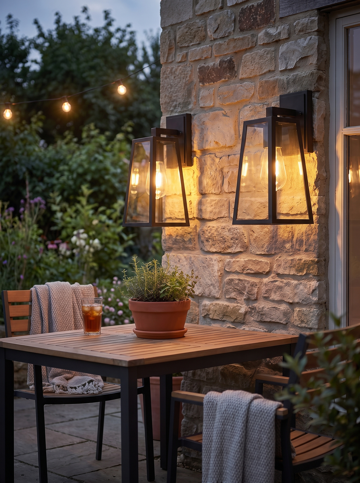 Verona Outdoor Wall Lantern lifestyle image 3