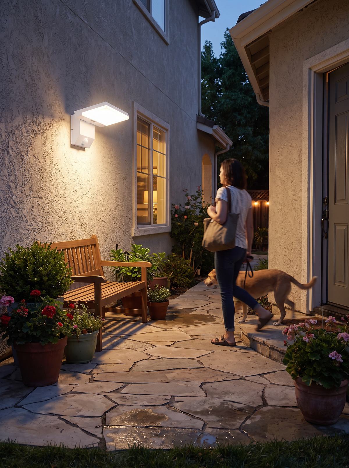 LumiFold LED Outdoor Wall Light lifestyle image 2