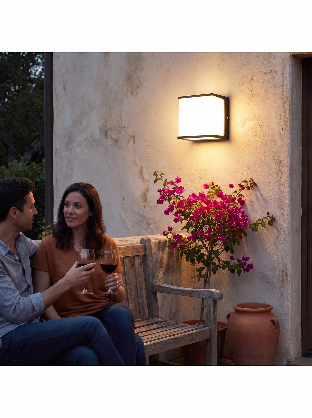 AeroCube LED Outdoor Wall Light lifestyle image 1