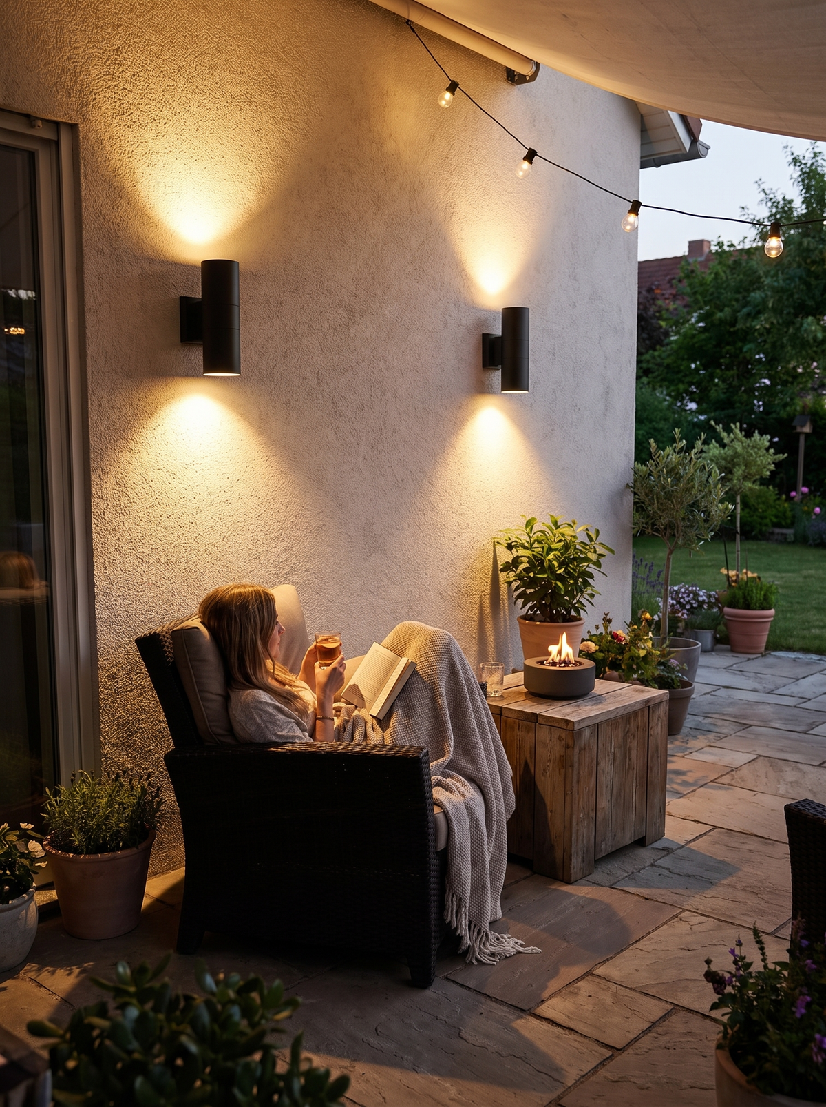 Up and Down Aluminium LED Wall Sconce lifestyle image 1
