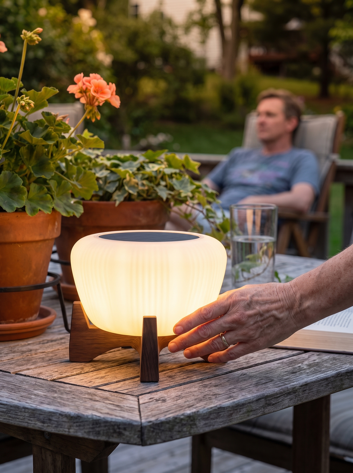 Solar LED Pathway Landing Light lifestyle image 3