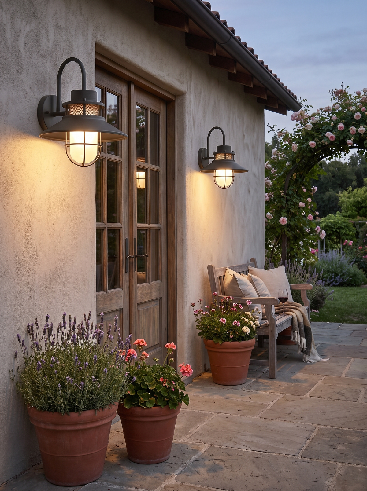 Felix Industrial Outdoor Wall Lamp lifestyle image 3