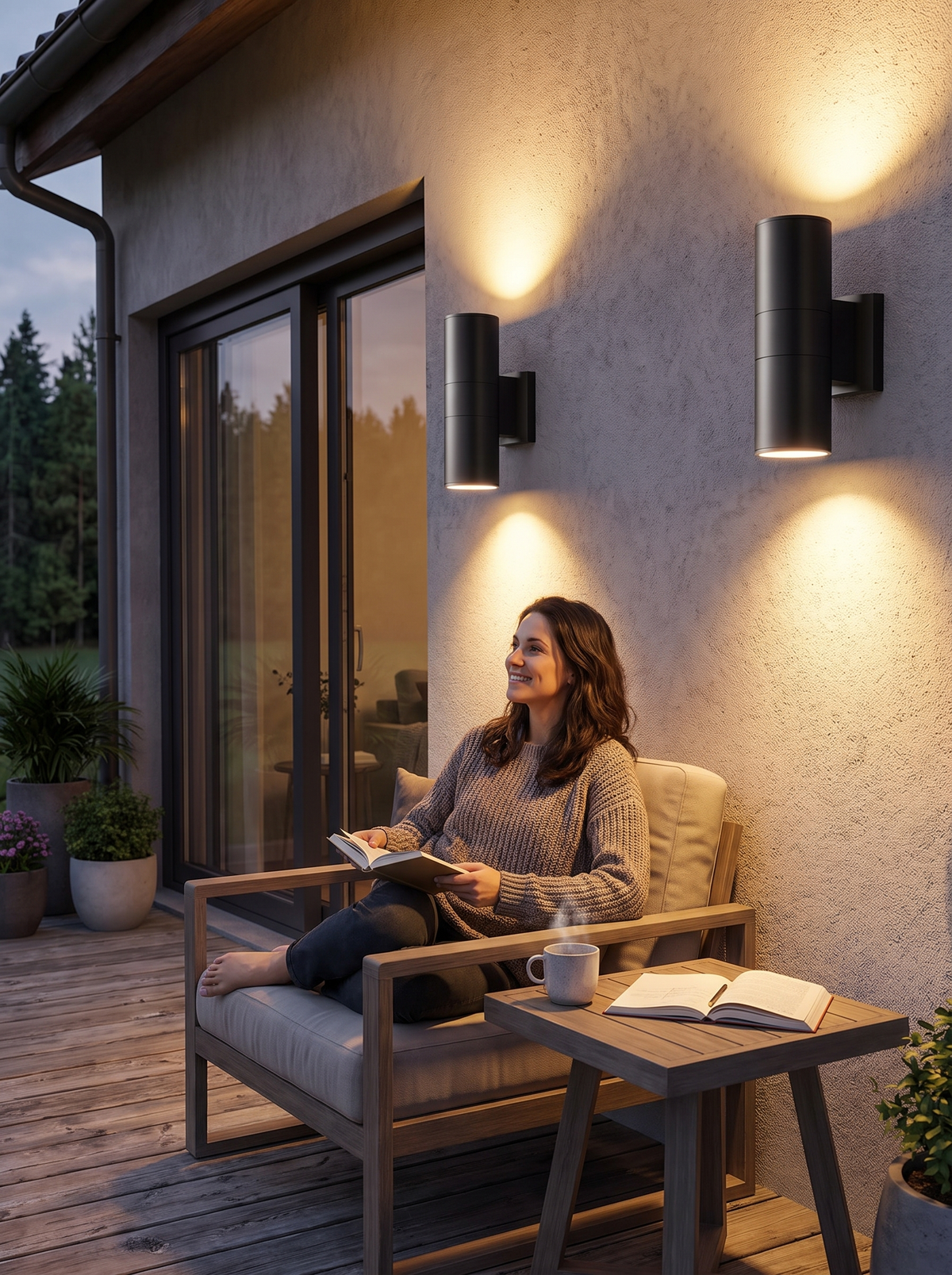 Up and Down Aluminium LED Wall Sconce lifestyle image 2